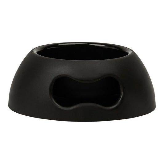 Comedero para perros United Pets - Polipropileno negro (1,1 L) (24,5 cm)
