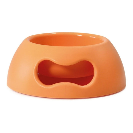 Comedero para perros United Pets - Polipropileno naranja Pappy (1,1 L) (24,5 cm)